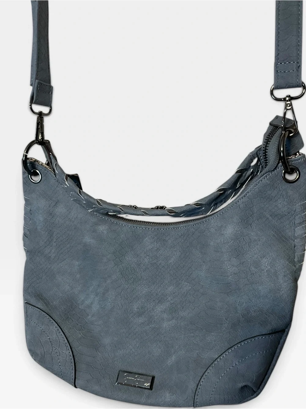 JESSICA SIMPSON sz Medium Casual Crossbody Shoulder Bag Slate Blue NWOT